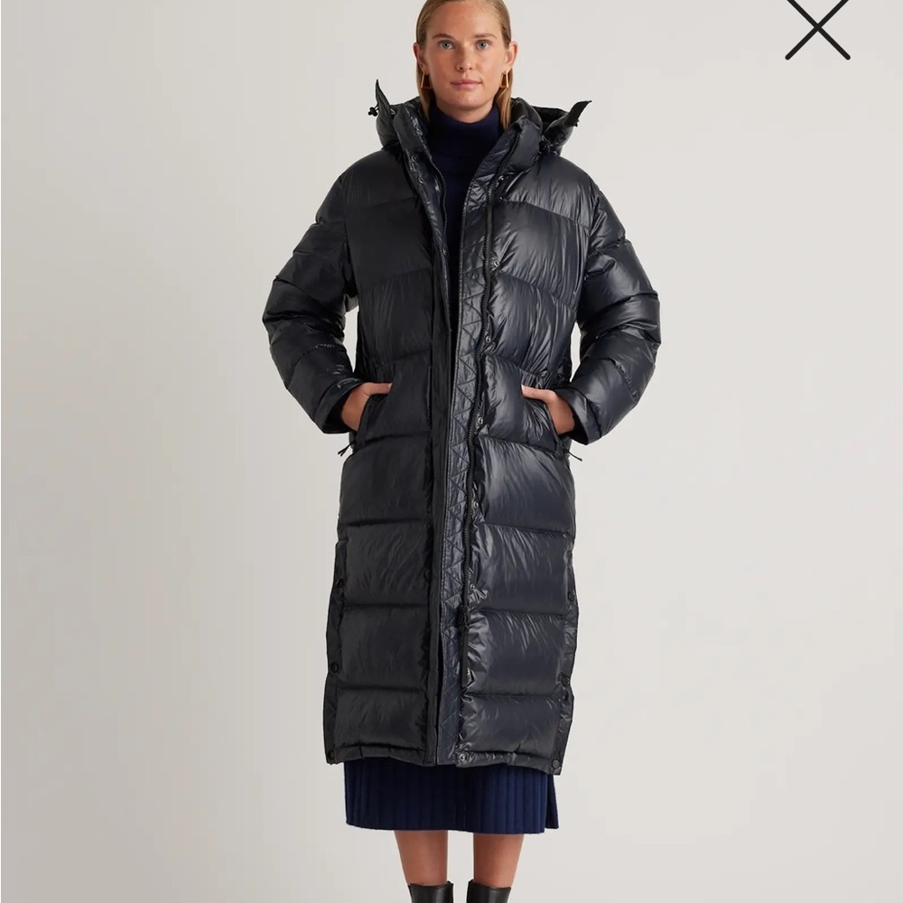 Quince Long Black Puffer Coat
